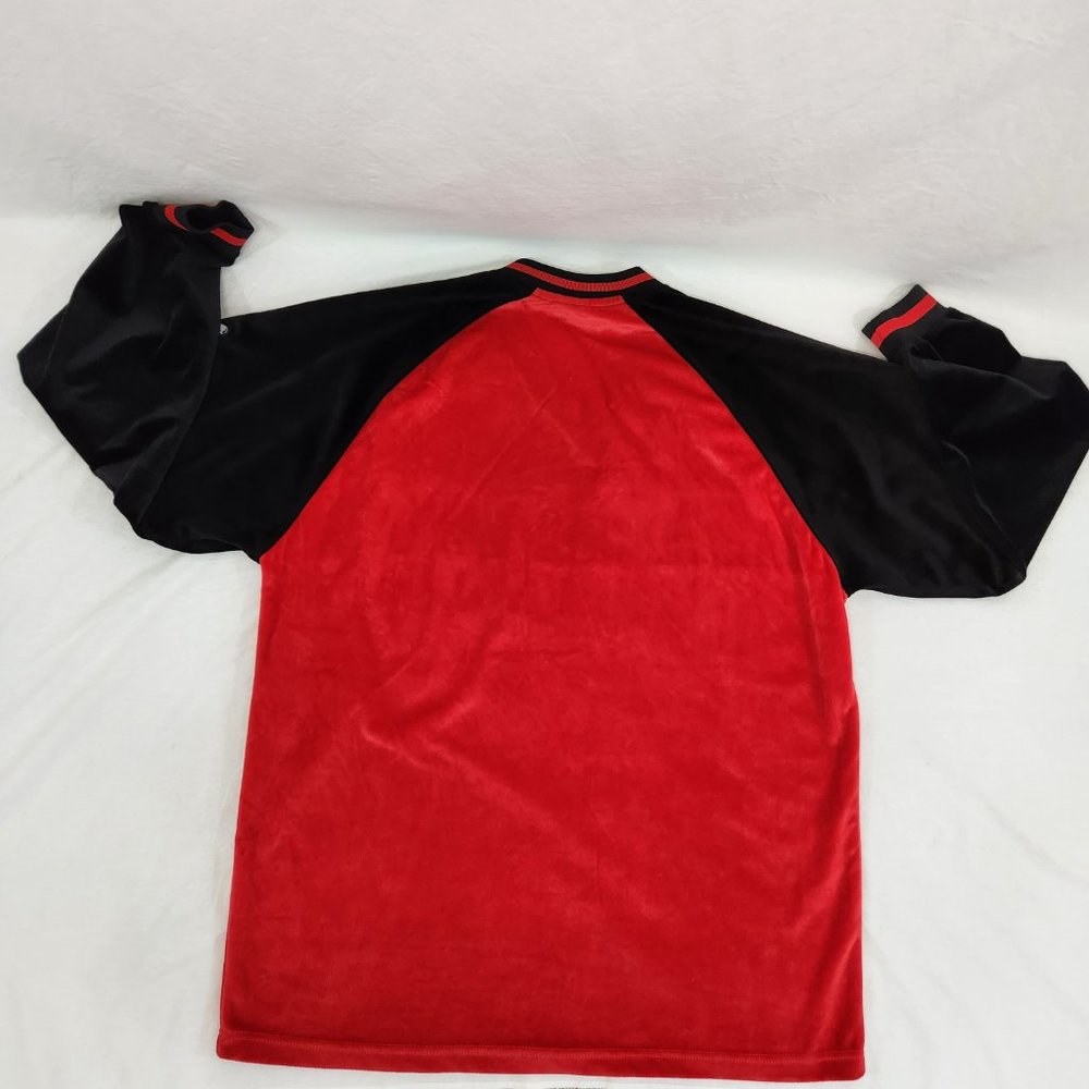 Y2K Vintage Spell Out "phila" Baseball Streetwear Velour Jersey Sweater Size XL. - Picture 4 of 16